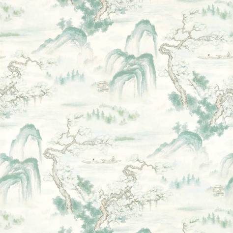 Zoffany Kensington Walk Wallpapers Floating Mountains Wallpaper - Mineral - ZHIW312983