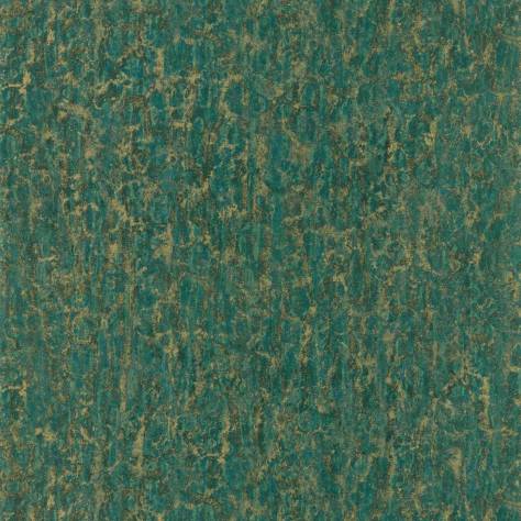 Zoffany Kensington Walk Wallpapers Moresque Glaze Wallpaper - Huntsmans Green - ZHIW312993