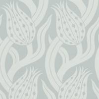 Persian Tulip Wallpaper - Quartz Grey