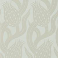 Persian Tulip Wallpaper - Silver