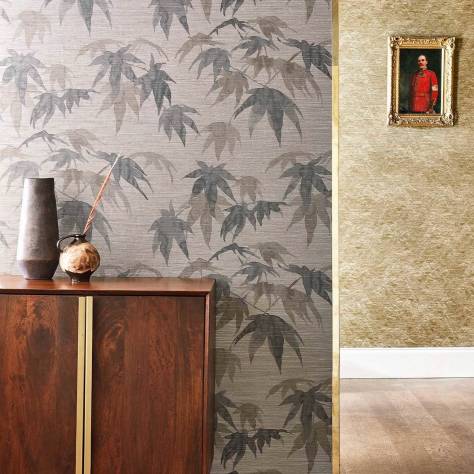 Zoffany Kensington Walk Wallpapers Kensington Grasscloth Wallpaper - Evergreen - ZHIW313008
