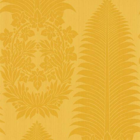 Zoffany Cotswolds Manor Wallpapers Marsdens Palm Damask Wallpaper - Tigers Eye - ZCOT313022