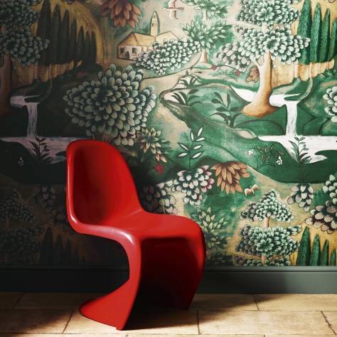 Zoffany Cotswolds Manor Wallpapers Romeys Garden Wallpaper - Silver - ZWOO311333