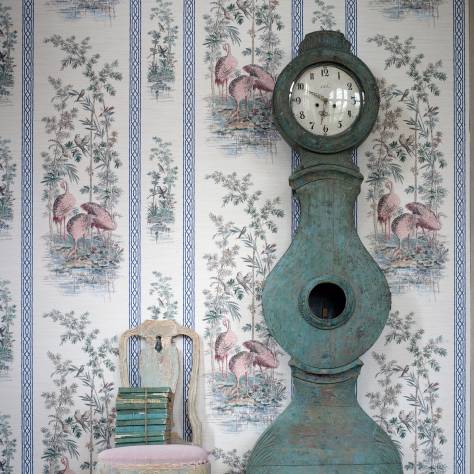 Zoffany Cotswolds Manor Wallpapers Romeys Garden Wallpaper - Sea Green - ZWOO311336