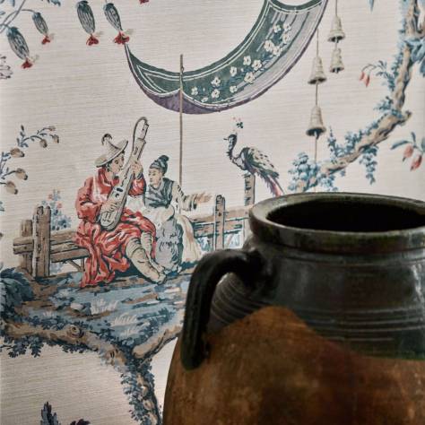 Zoffany Arcadian Thames Wallpapers Emperors Musician Wallpaper - La Seine - ZATW313048