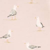 Shore Birds Wallpaper - Blush