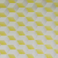 Square 3D Wallpaper - Yellow/Silver