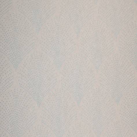 Casadeco Louise Wallpapers Petite Palmette Wallpaper - Turquoise/Taupe - 28901325