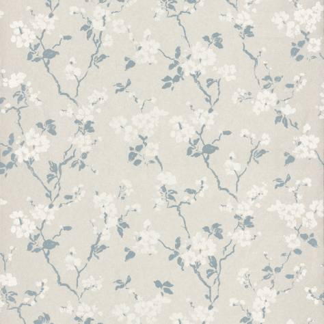 Casadeco Rendez-Vous Wallpapers Fleur de Pommier Wallpaper - Turquoise - 29056517