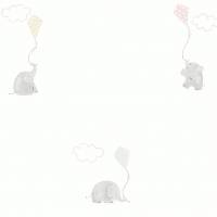 Elephants Wallpaper - Rose