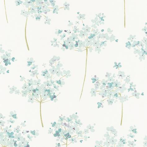 Casadeco Florescence Fabrics and Wallpapers Boboli Wallpaper - Bleu - 82336228
