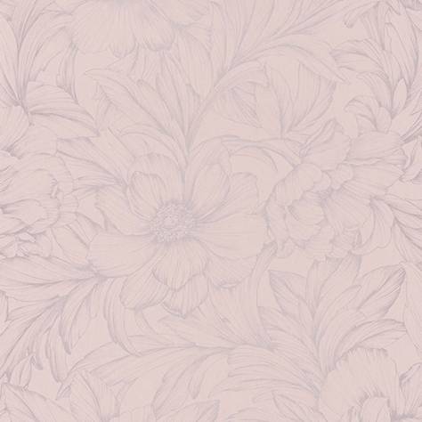 Casadeco Florescence Fabrics and Wallpapers Monceau Wallpaper - Rose - 82354121