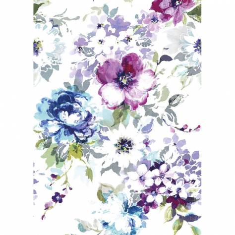 Casadeco Florescence Fabrics and Wallpapers Idyllique Panoramique Wallpanel - Violet - 89395242