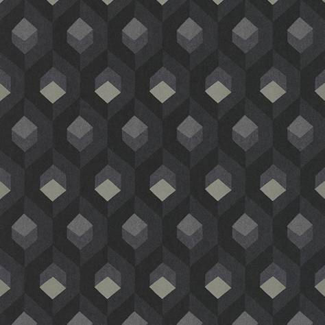 Casadeco Helsinki Wallpapers Hexacube Wallpaper - Noir - HELS82059511