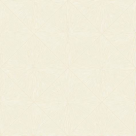 Casadeco Utopia Wallpapers Perception Wallpaper - White / Gold - 85131351