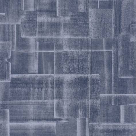 Casadeco Ginkgo Wallpapers Patch Wallpaper - Bleu Indigo - 86236525