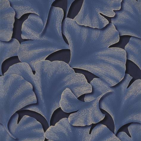 Casadeco Ginkgo Wallpapers Biloba Wallpaper - Bleu Indigo - 86246515