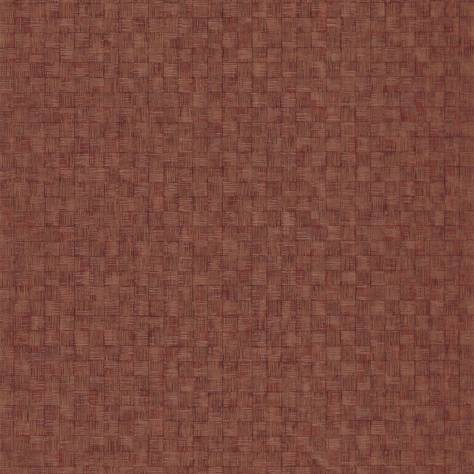 Casadeco Ginkgo Wallpapers Damier Wallpaper - Terracotta - 86253530
