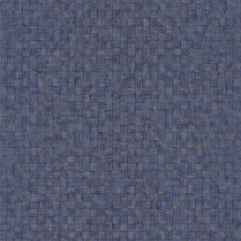 Casadeco Ginkgo Wallpapers Damier Wallpaper - Bleu Indigo - 86256534