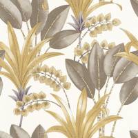 Palma Wallpaper - Tilleul/Blanc