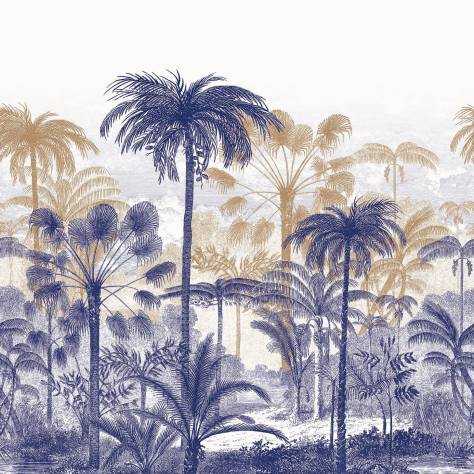 Casadeco Nicaragua Wallpapers Bosque M Wallpanel - Bleu - 86456865