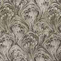Pavone Wallpaper - Charcoal / Gold