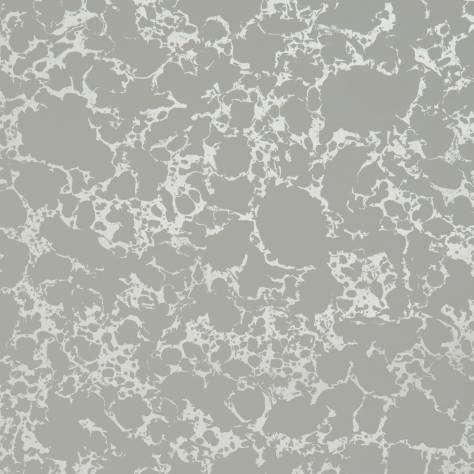 Clarke & Clarke Botanica Wallpapers Pietra Wallpaper - Grey / Gilver - W0096/03