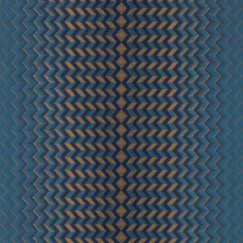Clarke & Clarke Fusion Wallpapers Fragment Wallpaper - Midnight/Copper - W0150/03