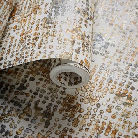 Clarke & Clarke Fusion Wallpapers Scintilla Wallpaper - Ochre - W0154/02
