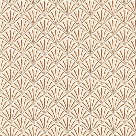 Clarke & Clarke Lusso Wallpapers Chryslet Wallpaper - Rose Gold - W0164/03
