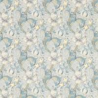 Golden Lily Wallpaper - Slate/Dove