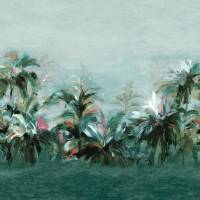 Alberi Wallpaper - Teal/Fuchsia