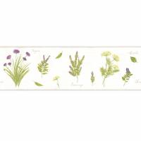 Herbier Wallpaper Border - Purple