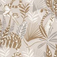 Madagascar Wallpaper - Beige / Dore