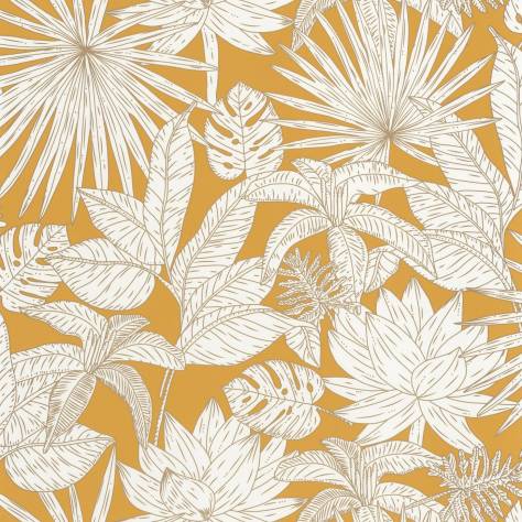 Caselio  L'Odyssee Wallpapers Hawai Wallpaper - Jaune / Dore - OYS101432216
