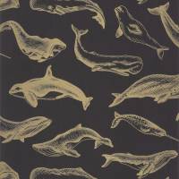 Whale Done Wallpaper - Noir Dore
