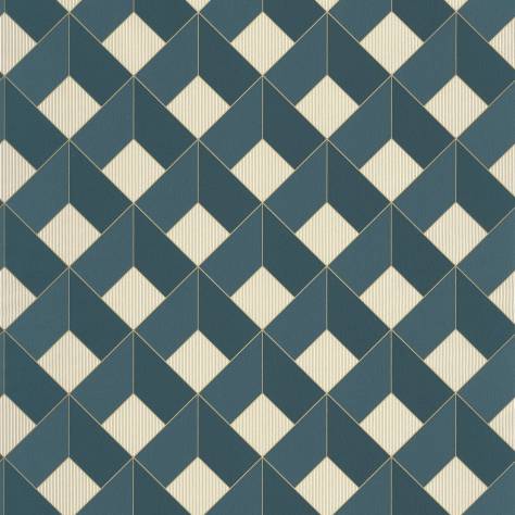Caselio  Only Blue Wallpapers Spaces Square Wallpaper - Blue Canard - 100126062