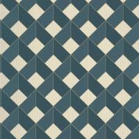 Spaces Square Wallpaper - Blue Canard