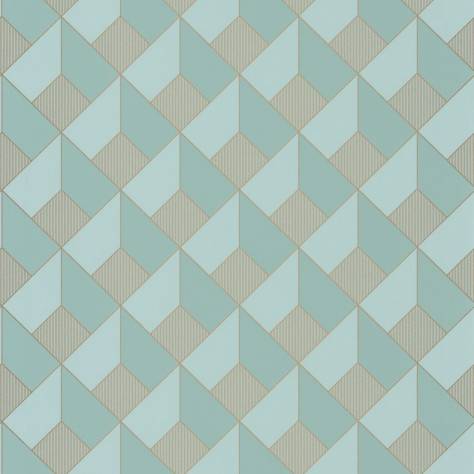 Caselio  Only Blue Wallpapers Spaces Square Wallpaper - Smoke Blue Dore - 100126120