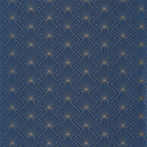 Caselio  Only Blue Wallpapers Sunrise Wallpaper - Midnight Blue Dore - 101236221
