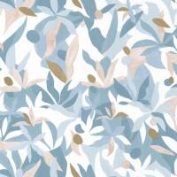 Fauve Wallpaper - Bleu Beige Dore