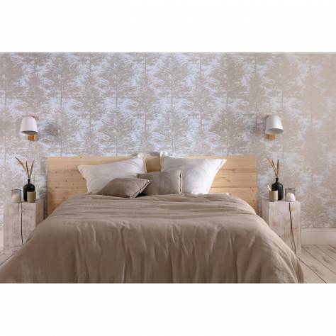 Caselio  La Foret Wallpapers Cosy Nest Wallpaper - Blanc Irise - 101800021