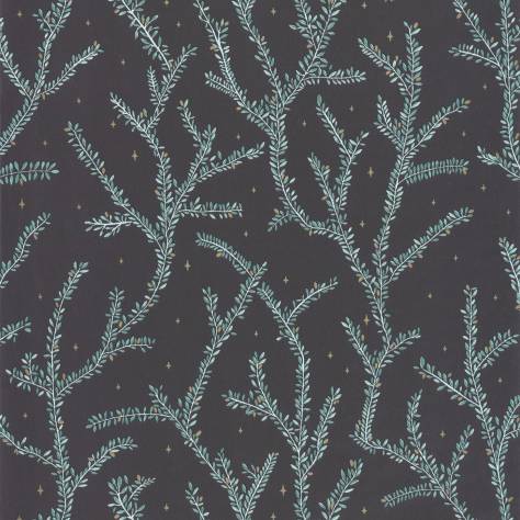 Caselio  La Foret Wallpapers Little Woods Wallpaper - Vert Fond Noir - 102947983