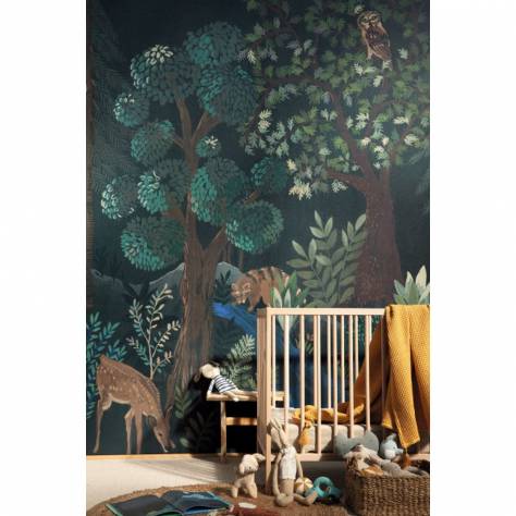 Caselio  La Foret Wallpapers The Tree House Wallpaper - Bleu Nuit - 102956614