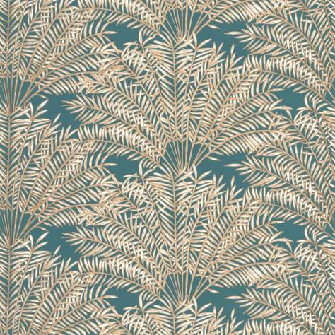 Caselio  Nos Gravures Wallpapers Jardin D'alhambra Wallpaper - Bleu Canard Or - 103026278