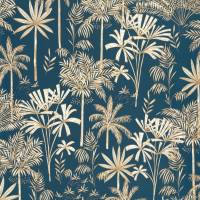 Jardin Majorelle Wallpaper - Bleu Nuit Or