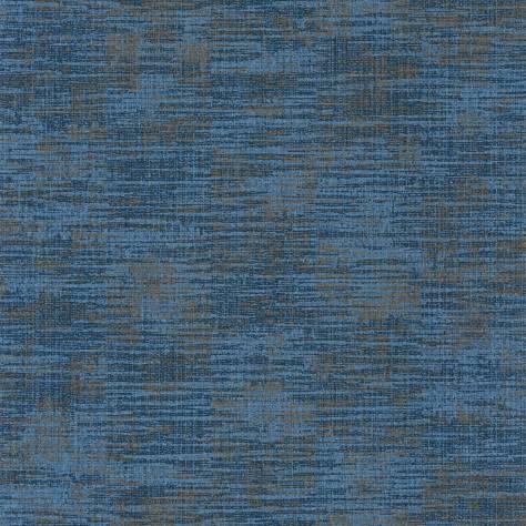 Caselio  Velvet Wallpapers Uni Metallise Wallpaper - Bleu Nuit Ceuivre - 102856234