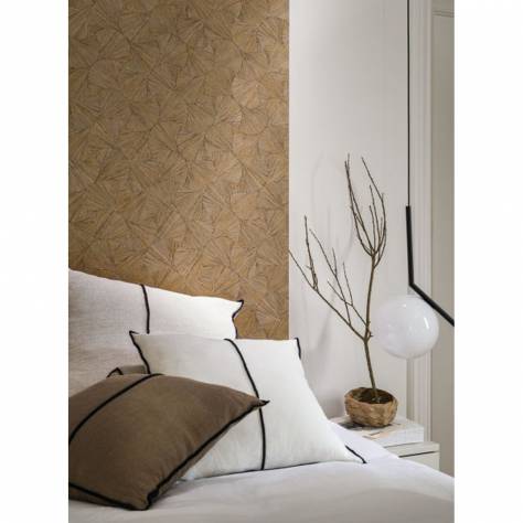 Casamance  Archipel Wallpapers Tatami Wallpaper - Taupe Fonce - 75342548