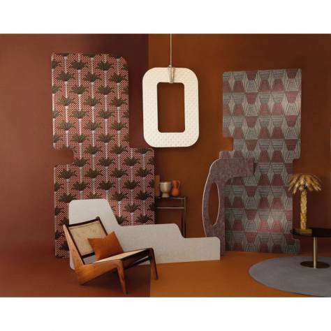 Casamance  Mirage Wallpapers Daia Wallpaper - Noir/Givre - 75274588