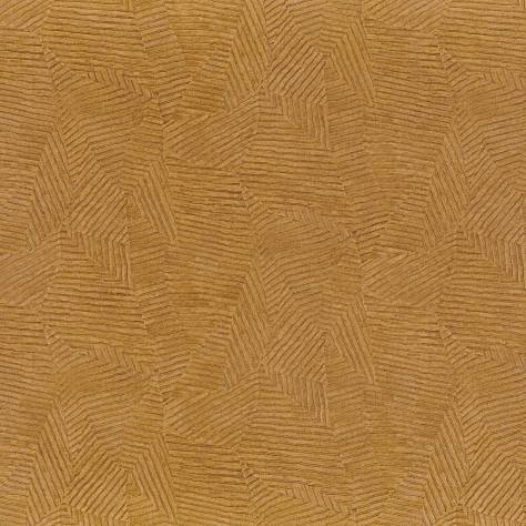 Casamance  Textures Vegetales Wallpapers Soroa Wallpaper - Ocre - 74091180